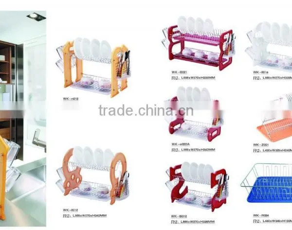 3 Layer Dish Organizer/ Plastic Dish Drainer With Plastic Handle photo-4