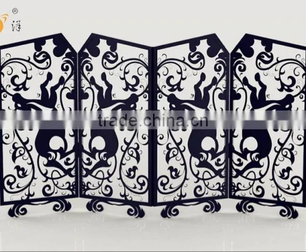 2016 New Design Antique Looking Room Hotel Metal Folding Screens photo-2