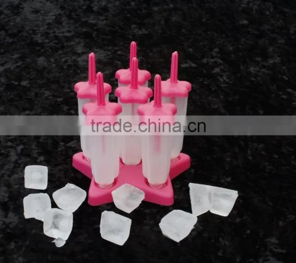 Hotsale Customized LOGO Flower Shape Plastic Popsicle Mold photo-3