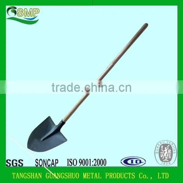 Wooden Handle Carbon Steel Agriculture Shovel