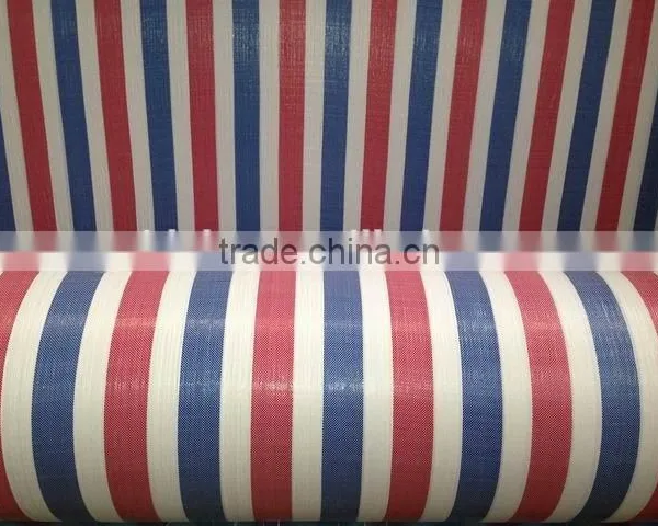 PE Woven Fabric With Color Stripes photo-2