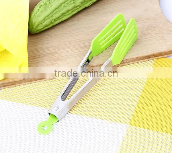 UJ16 9 Inch High Quality Stainless Steel Serving Tongs photo-2