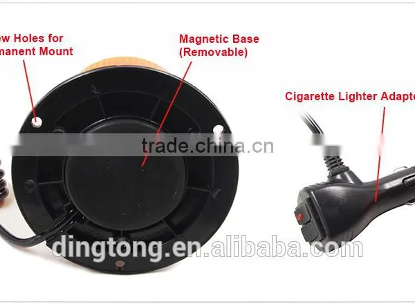 Cigarette Lighter LED Beacon Light Stoble Beacon Light Magnetic Beacon Warning Light photo-3