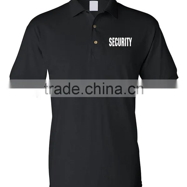 Security Guard Uniform Shirts Silkscreen Sport Polo Tshirt Design Men's Security Guard Uniforms For Sale photo-2