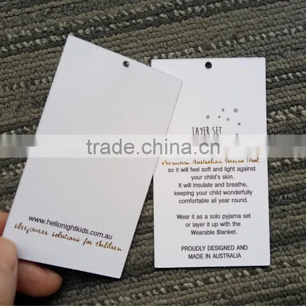 2017 Fancy Custom Jeans Paper Hang Tag photo-2