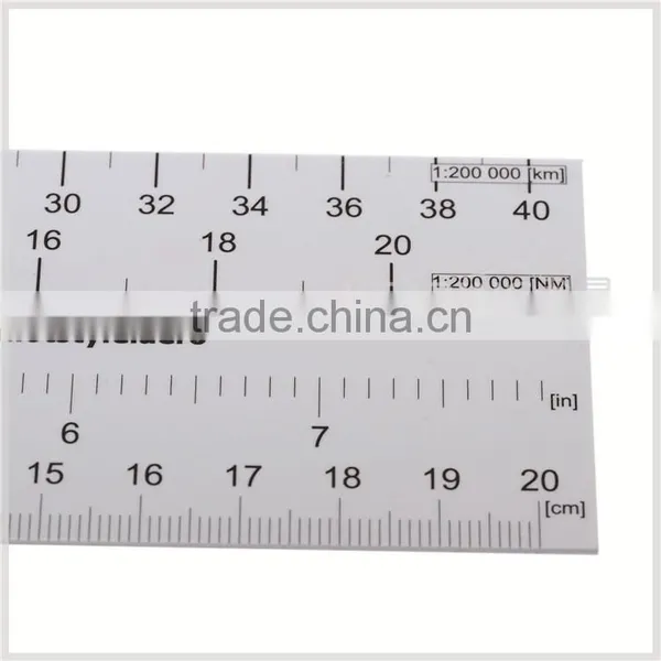 Kearing Brand #KNM-6 Nautical Miles Scale Ruler,white and Flexible Plastic photo-3