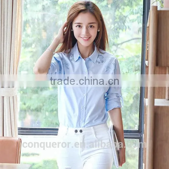 Business Women Popular and Beautiful Cotton Shirt photo-3
