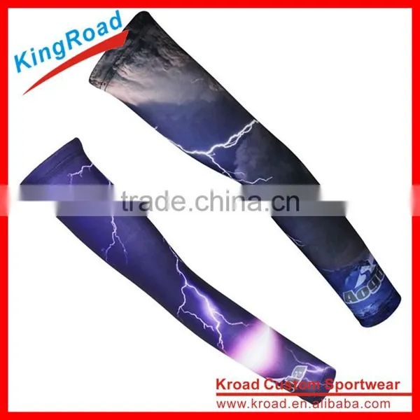 Wholesale China Sun Protection Breathable Lycra Cool Cycling Arm Sleeve With Professional OEM Design for Free photo-4
