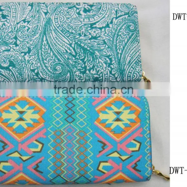 2017 Hot Vogue Sequin Classic Floral Canvas Cotton Latest Wallet photo-5