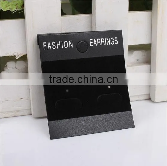 Custom Printed Necklace Earring Cards/custom Jewelry Cards in Black for Jewellery Display photo-3
