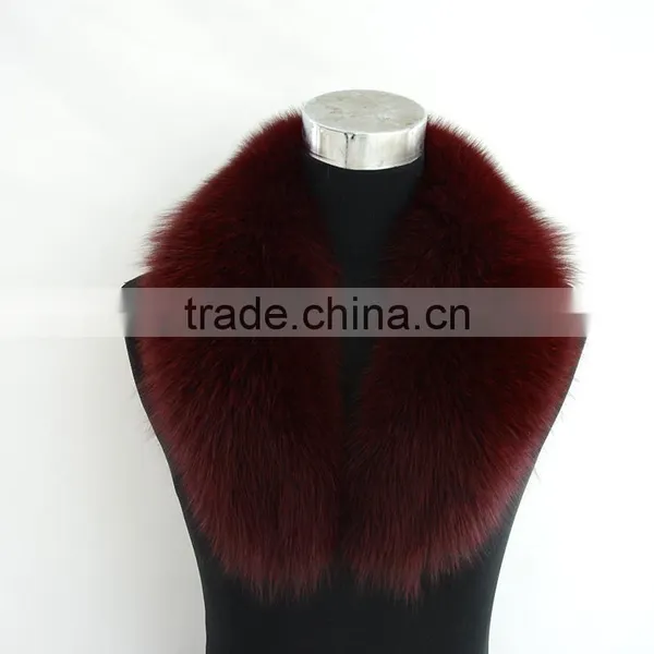 Myfur Multi-color Luxury Real Fur Fox Fur Collar for Jacket Trimmed photo-6