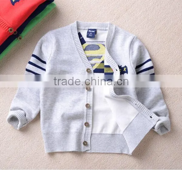 New 2016 Hot Autumn Children Sweater Boys Knitting Cotton Sweater Cardigans photo-4