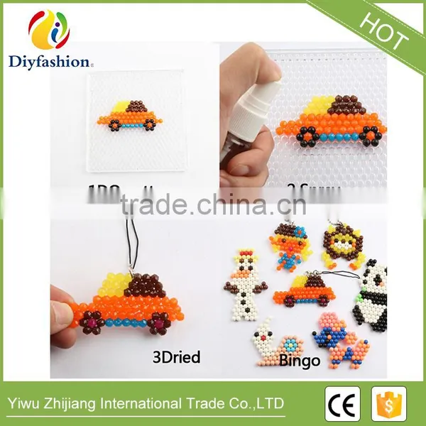 Diy Fashion 5mm Aqua Beads Pegboards Magic Educational Toys for Kids photo-4