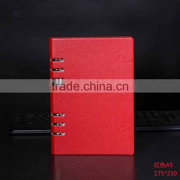 Wholesale Customized A5 PU Leather Notebook Office School Notebook photo-3