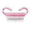 Beautiful Pink Manicure Nail Art Brushes With Handy Plastic Handle