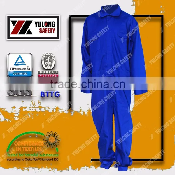 Wholesale Cotton/poly Fluorescent EN20471 Reflective Color High Visibility Orange Coveralls With Fireproof photo-6