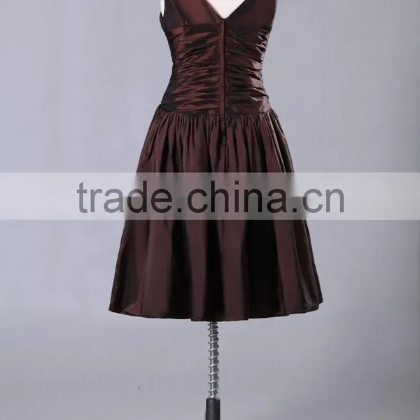 2017 Simple Style Cap Sleeves Red Prom Gown ED134 photo-3