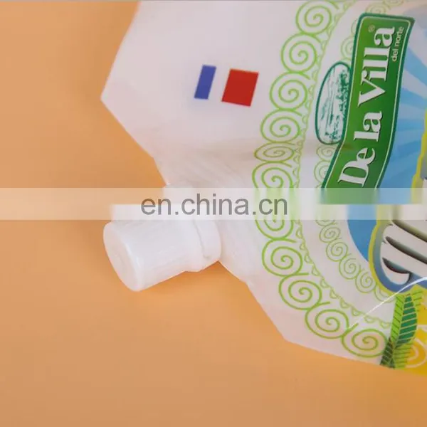 Eco Friendly Laminated Reusable Food Grade Packaging Juice Spout Pouch With Custom Logo Printed photo-4
