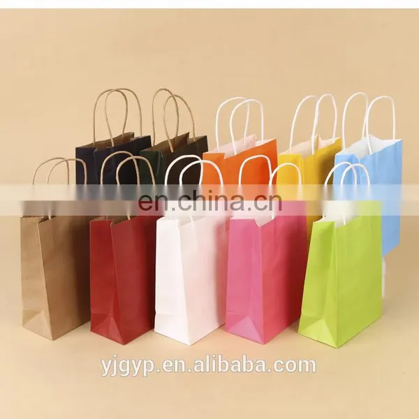 Accept Logo Printed Twisted Handle Kraft Paper Bag photo-4