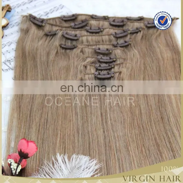 Top Grade Unprocessed 100% Virgin Hair Grade 7a Virgin Human Hair Clip in Extensions photo-2