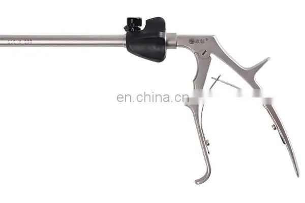 Geyi Autoclavable Laparoscopic Instruments 10mm Reverse Teeth Forceps With Stainless Steel Handle photo-3