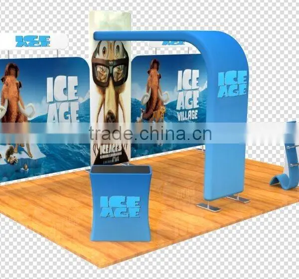 Jiangmen Fashion Style 8ft & 10ft Exhibition Pop up Stand, Fabric Pop up photo-3