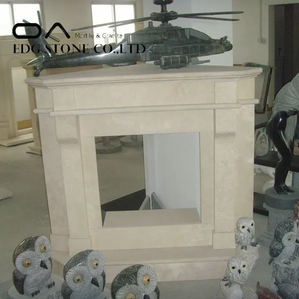 Factory Directly Natural Marble Stone Decorative Fireplace photo-4