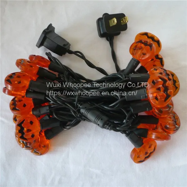 Halloween String Lights for Decoration, Lighted Pumpkin, Bat Small Ball, Spider, Christmas Holly Fairy Lights photo-4