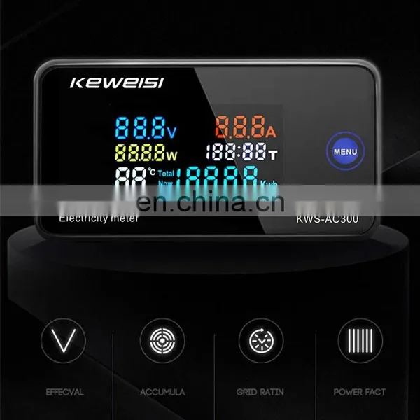 AC 220V 10A 100A Digital Voltmeter Ammeter Power Meter Voltage Tester Energy Volt Amp Watt Meter Electricity Monitor photo-3