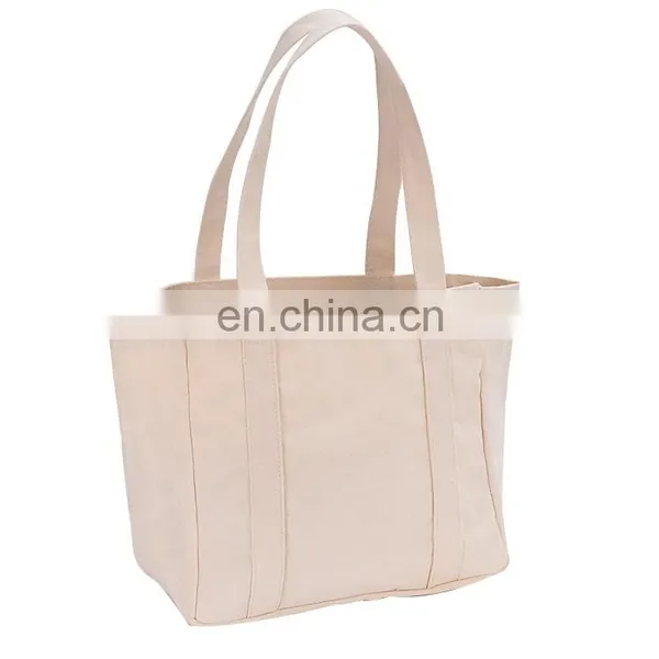 New Tote Canvas Packaging Lunch White Handbags photo-5