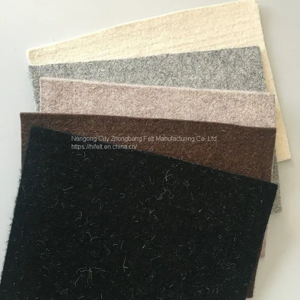 Factory Wholesale Custom Eco Friendly Polyester Mixed Nonwoven Fabric Needle Punched Felt Supplier