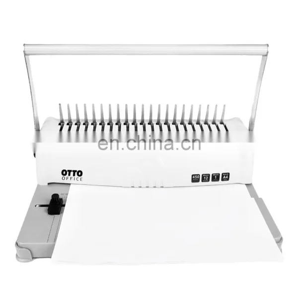 Hot Sale Manual Plastic Comb Binding Machine A4 Size Comb Binder Packing 21 Holes Paper Netbook Binding Machine photo-4