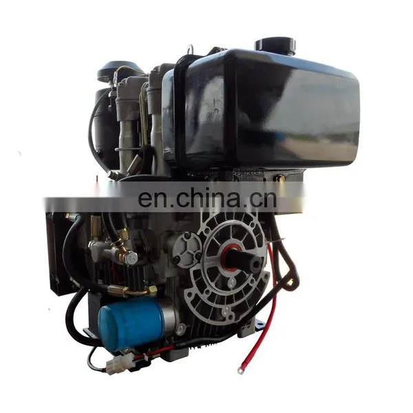 High Quality Small Air Cooled 2 Cylinders 4 Stroke SCDC Diesel Engine R292/R2V88 photo-2