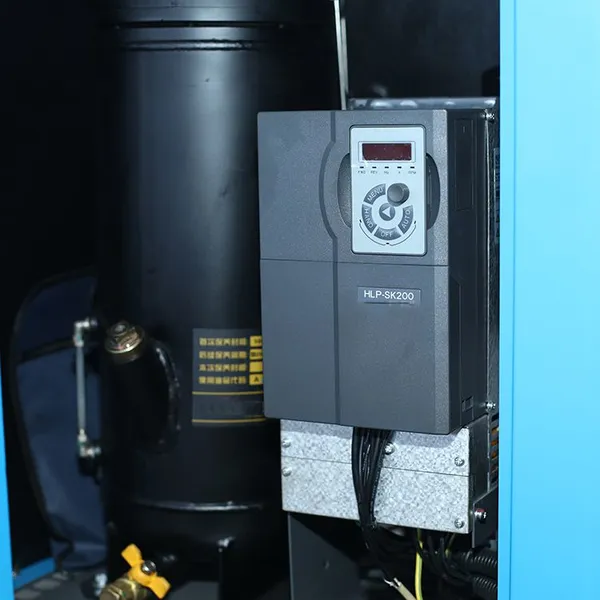 7.5KW 10Hp Industrial Permanent Magnet Variable Frequency Screw Air Compressor for Woodworking Machine for Sale photo-3