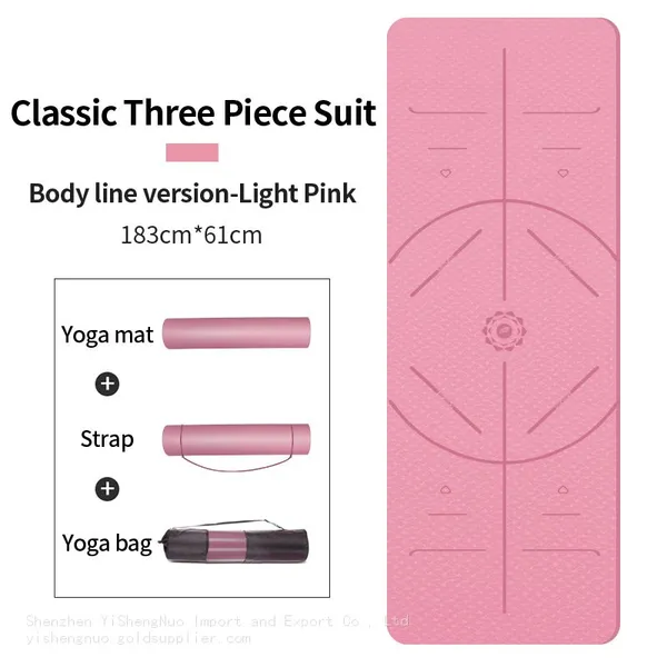 Multiple Colors Eco-Friendly Non-Slip TPE Yoga Mat for Pilates photo-2