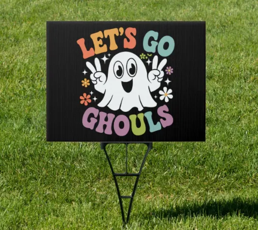 Wholesale Custom PP Corrugated Plastic Halloween Yard Decoration Signs – Outdoor Holiday Display Board photo-3