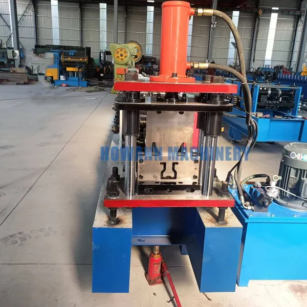Competitive Price Storage Shelf Column Roll Forming Machine Supermarket Shelves Upright Rack Making Machine photo-5