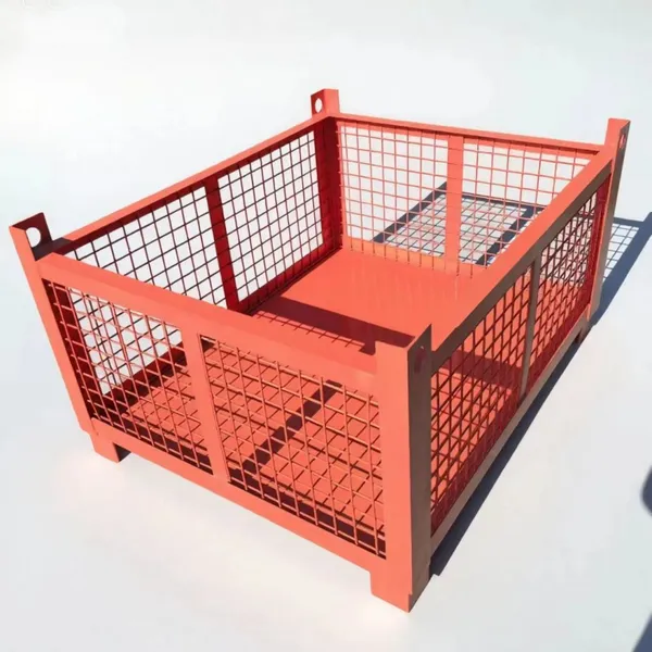 Storage Cage; Heavy Metal Storage Box ; Stackable Turnover Box Foldable Turnover Box photo-2