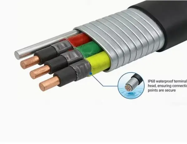 10AWG Armored Flat Submersible Pump Power Cable for Oil ESP Applications photo-3
