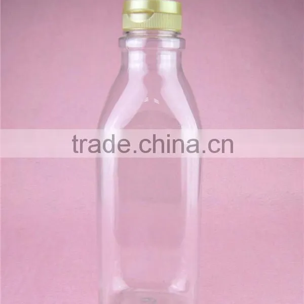 27oz 780ml Clear Square Food Grade Plastic Pet Milk Bottle for Sale photo-2
