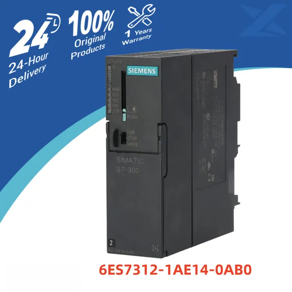 Siemens 6ES7312-1AE14-0AB0 SIMATIC S7-300 CPU 312 – Новая оригинальная центральная единица программируемого контроллера (PLC)