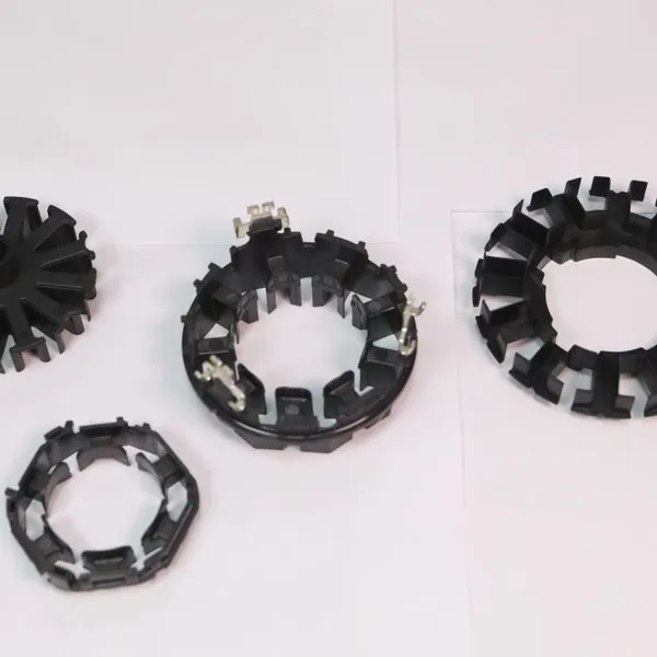 Hot to Cold Runner Edge Gate Custom PPS Motor Bobbin Mold, 2+2 Cavities, Mirror Surface Finish, Robotic Arm Collection photo-2