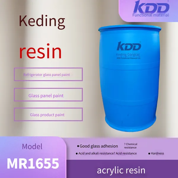 KDD Resin MR1655Hydroxy Acrylic Resin is Specialized for Glass Coating, Ink Coating, Printing and Spraying, and Home Appliance Glass Ink System