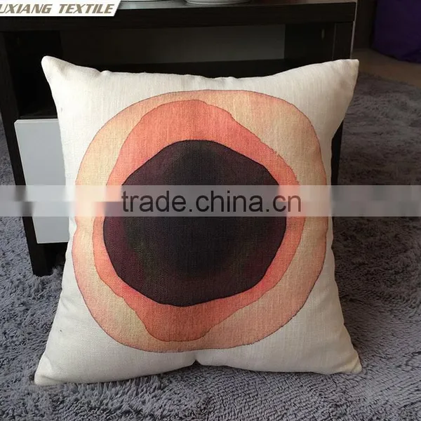 Faux Linen Digital Print Pillow Cushion photo-3