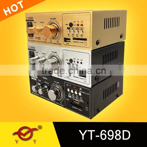 Professional High Power Amplifier Model 600w for Speaker System YT-698D With Usb/sd Three Colour photo-2