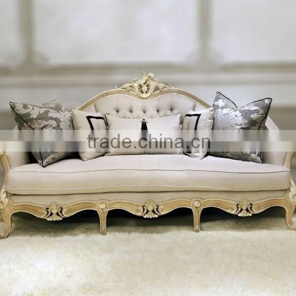 Foshan Elegant Living Room Furniture Set European Royal Design Wood Living Room Sofa Set photo-2