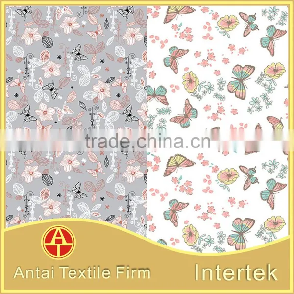 Beautiful Printed Underwear Fabric /Butterfly Pattern Design Printed Fabric for Underwear photo-4