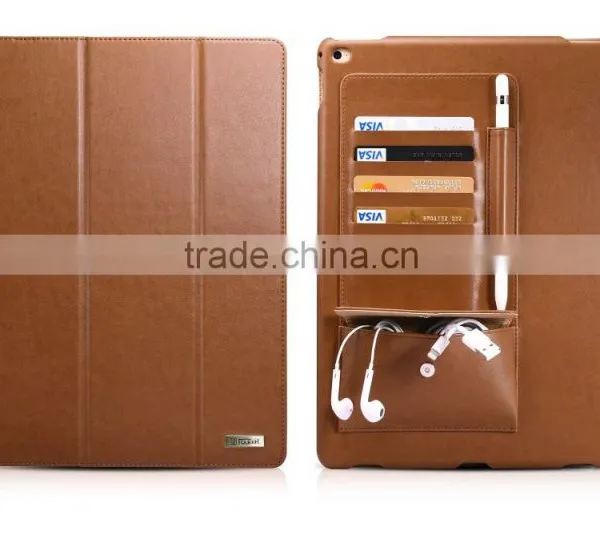 Original Icarer PU Leather Case For IPad Pro Business Design With Card Holder Leather Case For IPad Pro 12.9 MT-5351 photo-4