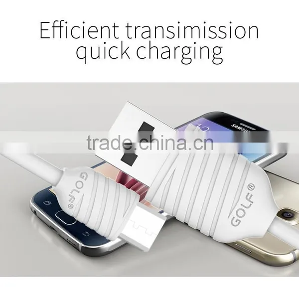 GOLF 1m Pineapple Series Micro USB Cable for s7 Edge/s7 2.1A Quick Charging and Data Cable For Huawei/Nokia/HTC/Xiaomi photo-4
