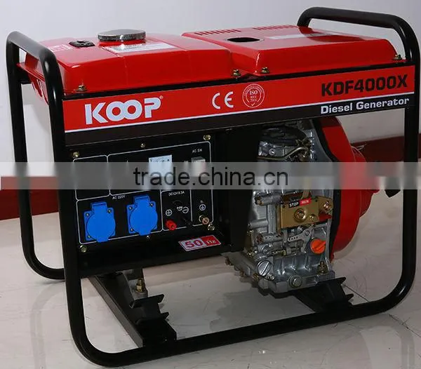 3kw Open Frame Air Cooled Diesel Generator-KOOP